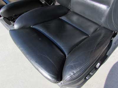 BMW Complete Front Seats Black Nappa Leather 52107231101 F10 528i 535i 550i ActiveHybrid 56